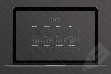 2016 Calendar Desktop Backgrounds Pack : Medialoot
