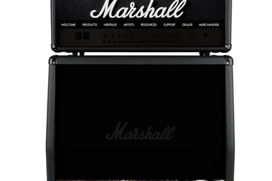 Mockup Site Design: Marshall Amps