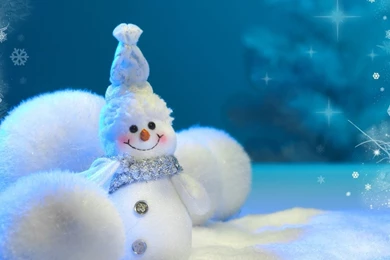 Happy Little Snowman iPad Wallpapers Download