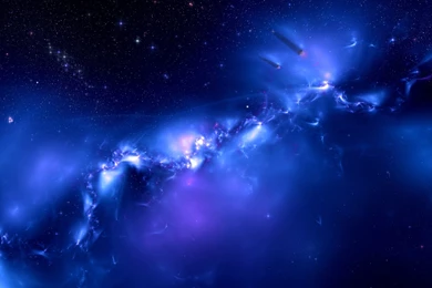Blue Galaxy Stars Wallpapers   Pics About Space