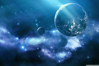 Blue Galaxy HD Desktop Wallpapers : High Definition : Fullscreen ...