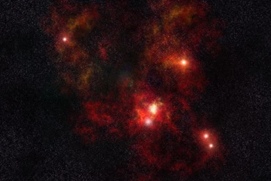 Crimson Nebula Widescreen By Flawedspirit On DeviantArt