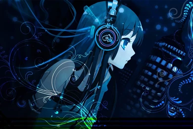 Cute Girl Anime Wallpapers – Listening Music With Headphone ...