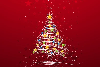 Christmas Tree Stars Wallpapers