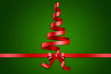Ribbon Christmas Tree Wallpapers