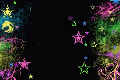 Wallpapers Rainbow Skulls Stars Black Backgrounds Graphic And ...