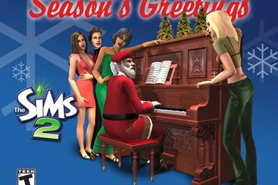 My Free Wallpapers   Games Wallpapers : The Sims 2   Christmas