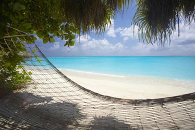 Hammock On White Sand Beach >> HD Wallpaper, Get It Now!