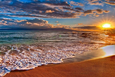 Beach Sunrise Wallpapers » WallDevil   Best Free HD Desktop And ...