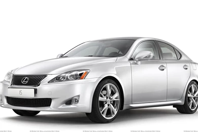 2009 Lexus IS Side Front Pose N White Backgrounds Wallpapers