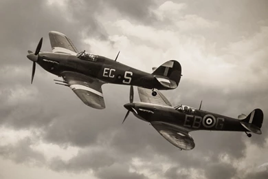 Hawker Hurricane And Supermarine Spitfire Plane Wallpapers ...