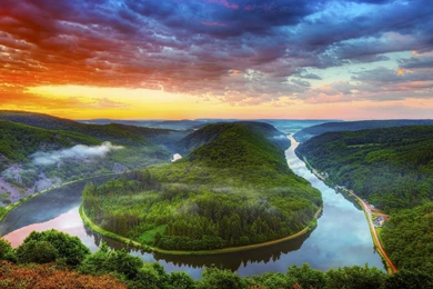 Saar River Beautiful Nature Wallpapers HD