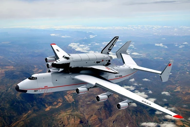 Wallpapers Space Shuttle An Mriya With Buran On It 1920x1200 ...