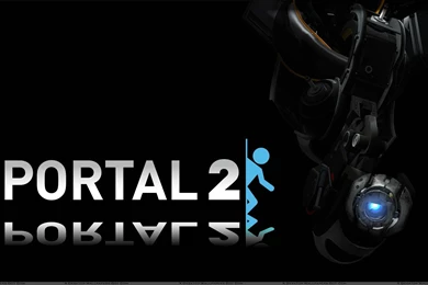 Portal 2 Black Backgrounds Poster Wallpapers