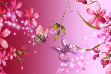Pink Flowers Backgrounds   Wallpapers Zone