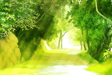 Beautiful Green Natural Scenery 2 iPhone 6 Wallpapers