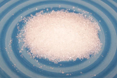 Development: Sugar On A Blue Plate Close Up, Picture Nr. 24351