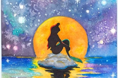 Disney Silhouette Painting   The Little Mermaid, Part Of Your ...