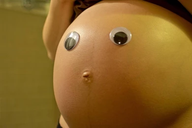 Funny pregnant belly Wallpapers