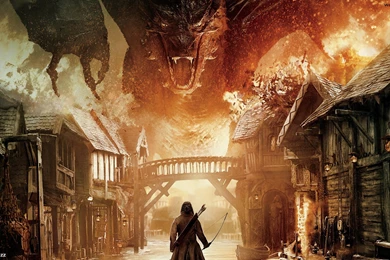 Bard Against The Smaug HD Wallpapers