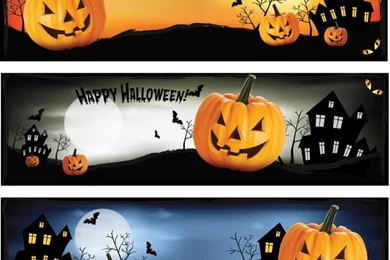 100 Best Halloween Vector Greeting Card And Wallpapers Template ...