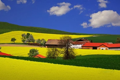 Wallpapers Country Houses Beautiful Landscape   1366 X 768 ...