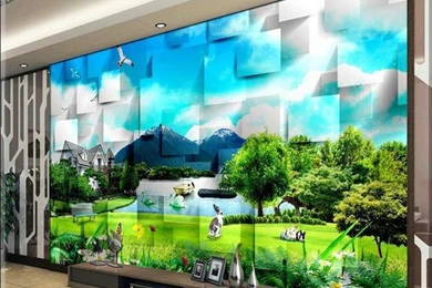 Custom Wallpapers Papel De Parede Mural Wallpapers Fresh 3D Scenery ...