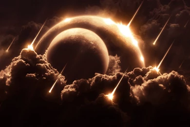 Meteor Shower   Wallpaper.