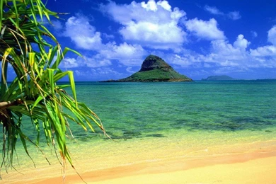 Chinaman's Hat, Oahu, Hawaii Desktop Wallpaper Backgrounds Free ...