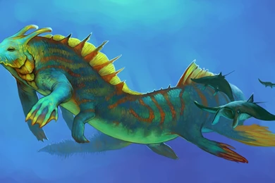 Fantasy Sea Ocean Creature Dinosaur Color Animals Manta Ray ...