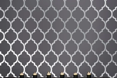 Beautiful Quatrefoil Moroccan Wall Inspired Modern Designer ...