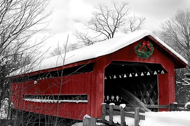 Seasonal Crossing Winter Snow Scenes Wallpapers   1280x1024 ...