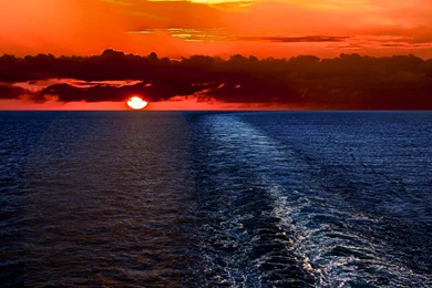 Sunset Ocean Scenery Wallpapers