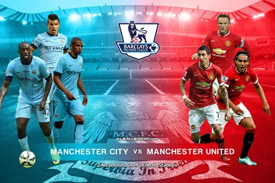 Manchester City Vs Manchester United 2014 2015 BPL Wallpapers Free ...