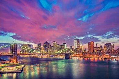 Wallpapers USA New York City Brooklyn Bridge Cities Image