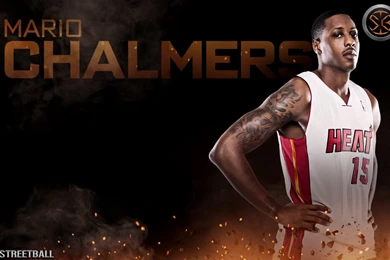 Mario Chalmers Miami Heat NBA Wallpapers 2014   Streetball