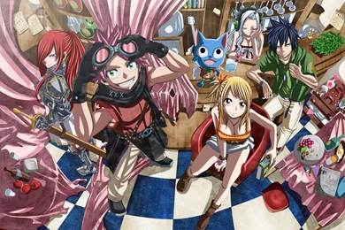 Fairy Tail Natsu Lucy Girl Scarlet Happy