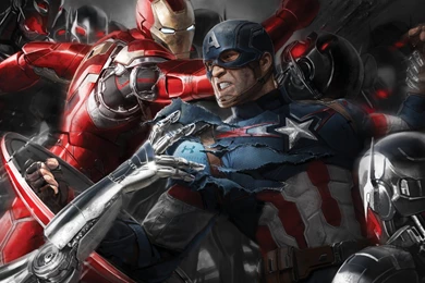 Iron Man And Captain America In Avengers Age Of Ultron Wallpapers ...