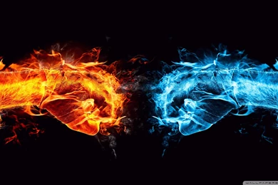 Fire Fist Vs Water Fist HD Desktop Wallpapers : High Definition ...