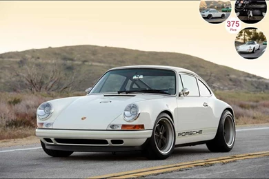 Singer Porsche 911 White   Front
