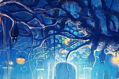 Download Wallpapers 540x960 Halloween, Holiday, Castle, Gates ...