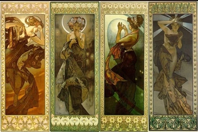 Alphonse Mucha Seasons Series
