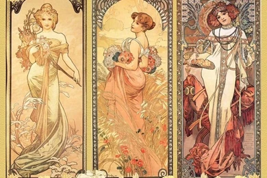 Unknown Title By Alfons Maria Mucha (24 July 1860—14 July 1939 ...