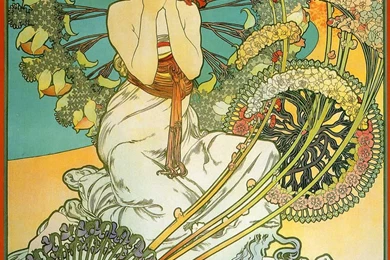 Monaco Monte Carlo   Alphonse Mucha Paintings Wallpapers Image