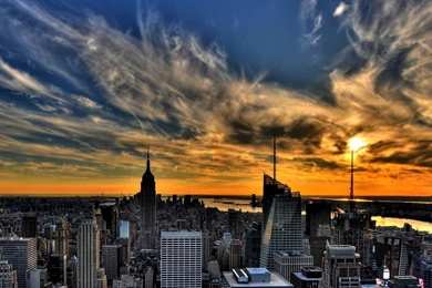 Cityscapes: Santa Monica Pier Sunrise Cityscape City Beach Red ...