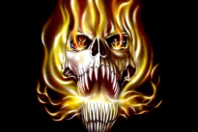 Wallpapers Flaming Skull Tattoos Photos Pic 1024x768