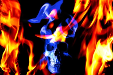 Flaming Skull By Pipherj On DeviantArt