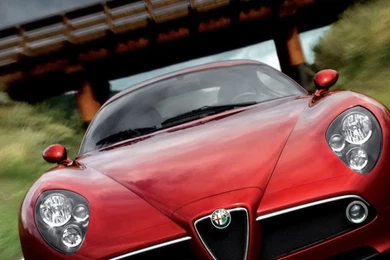 Alfa Romeo 8C Front iPhone 4s Wallpapers Download