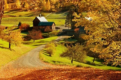 Mountain Village Wallpapers   (