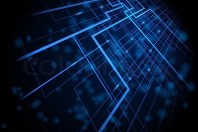 Vector Illustration Of Futuristic Blue Abstract Glowing Backgrounds ...